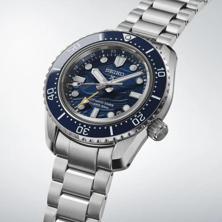 Seik o Prospex Gmt divers ocean wave Blue W422