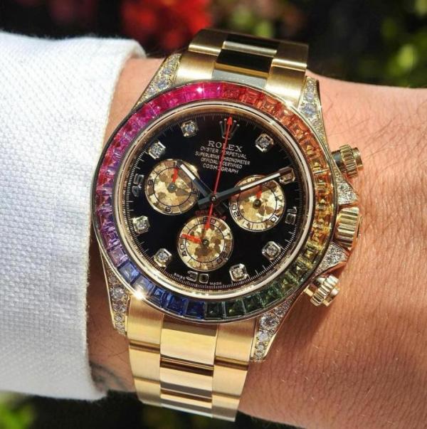 ROLE X RAINBOW CHRONOGRAPH WORKING GOLD 292