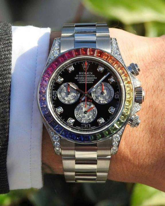 ROLE X RAINBOW CHRONOGRAPH WORKING SILVER 294