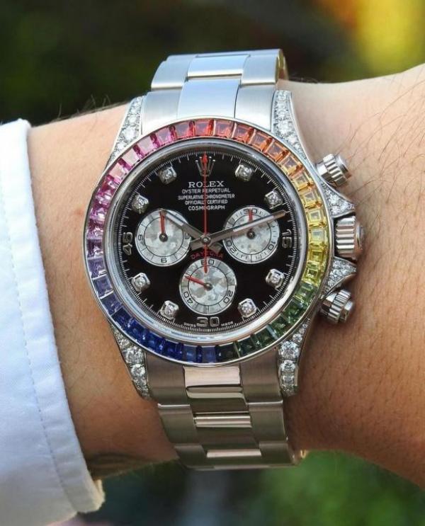 ROLE X RAINBOW CHRONOGRAPH WORKING SILVER 294