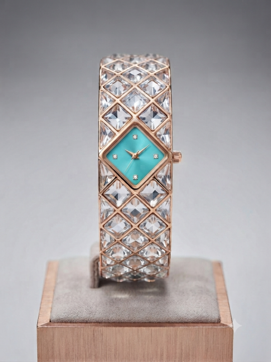 Swarovsk_i Curiosa Rose Tiffany Watch For Her 833