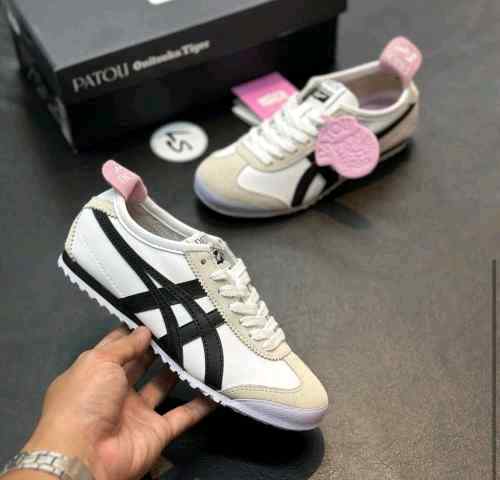 Patou X Onitsukaa Tiger Mexico 66 WHITEBLACK for her