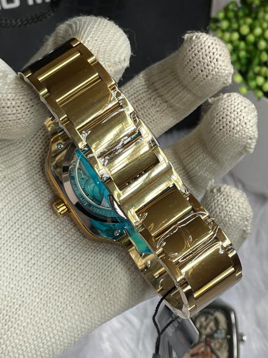 Rad O True Square Automatic Gold Black Dial AT451