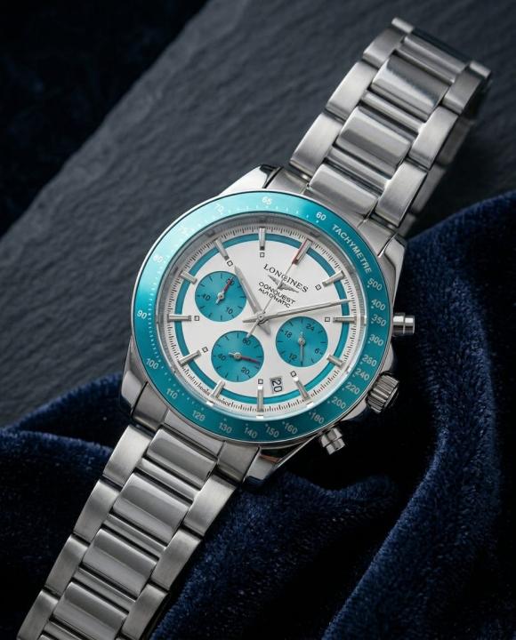 Longinee_s Conquest Chronograph Blue