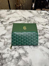 Goyar_d Matignon GM Signature Chevron Long Wallet With Box (Green) (AAA60017)