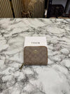 Coac_h Signature Monogram Zip-around Compact Wallet (Apricot) (60067)