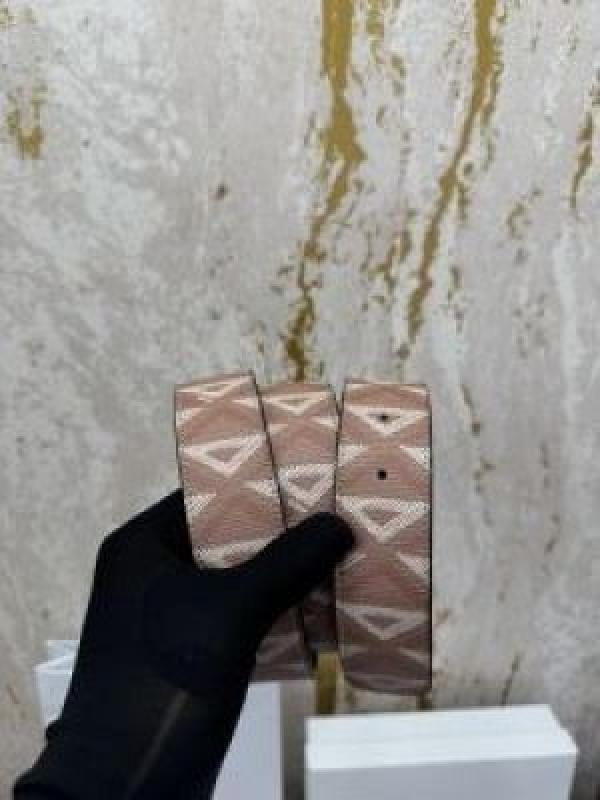 Christian Wallet Belt combo With Box And Dust Bag(D65 Apricot)