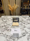 DIO_R CANNAGE QUILTED ZIPPER WALLET INCLUDES BOX AND DUST BAG (DXD001-BEIGE)