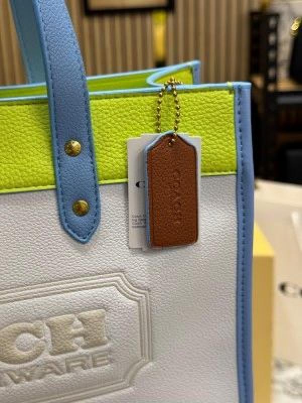 michae_l kors Field Tote Bag Two Tone In Colorblock Signature With Double Og Box And DustBag Including CarryBag (V6739-Yellow)