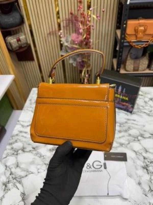 Dolc_e_&_gabbana_lacquered_bag_mini_dg logo_(brown)