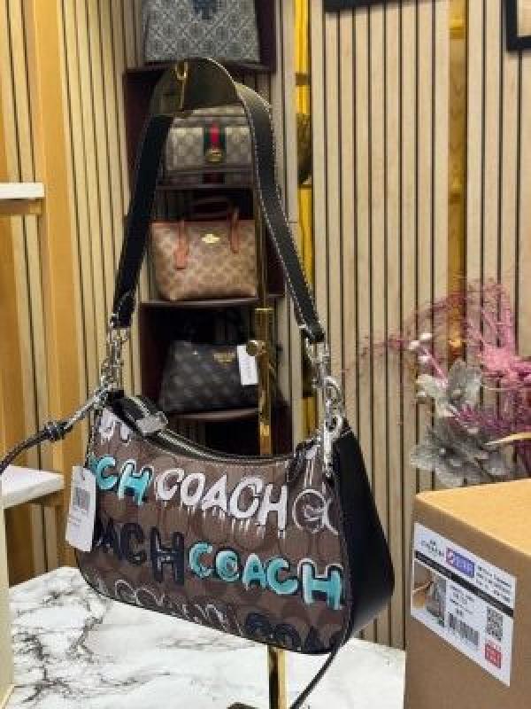 COAC_H PREMIUM_SLING_BAG_WITH_DOUBLE_BOX_AND_DUST_BAG_INCLUDING_CARRYBAG_GRAFFITI_(V-66123)
