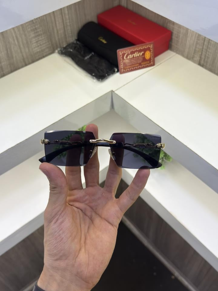 Cartie r 3077 Frameless Wooden stick sunglass
