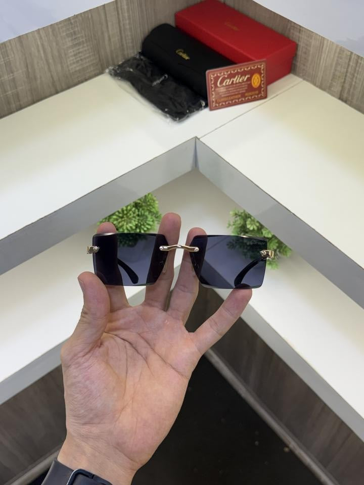 Cartie r 3077 Frameless Wooden stick sunglass