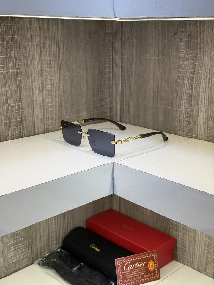 Cartie r 3077 Frameless Wooden stick sunglass