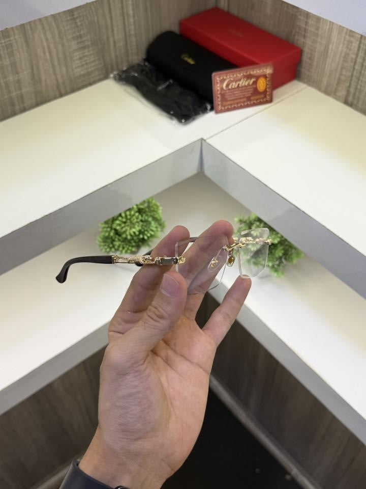 Cartie r 3077 Frameless Wooden stick sunglass