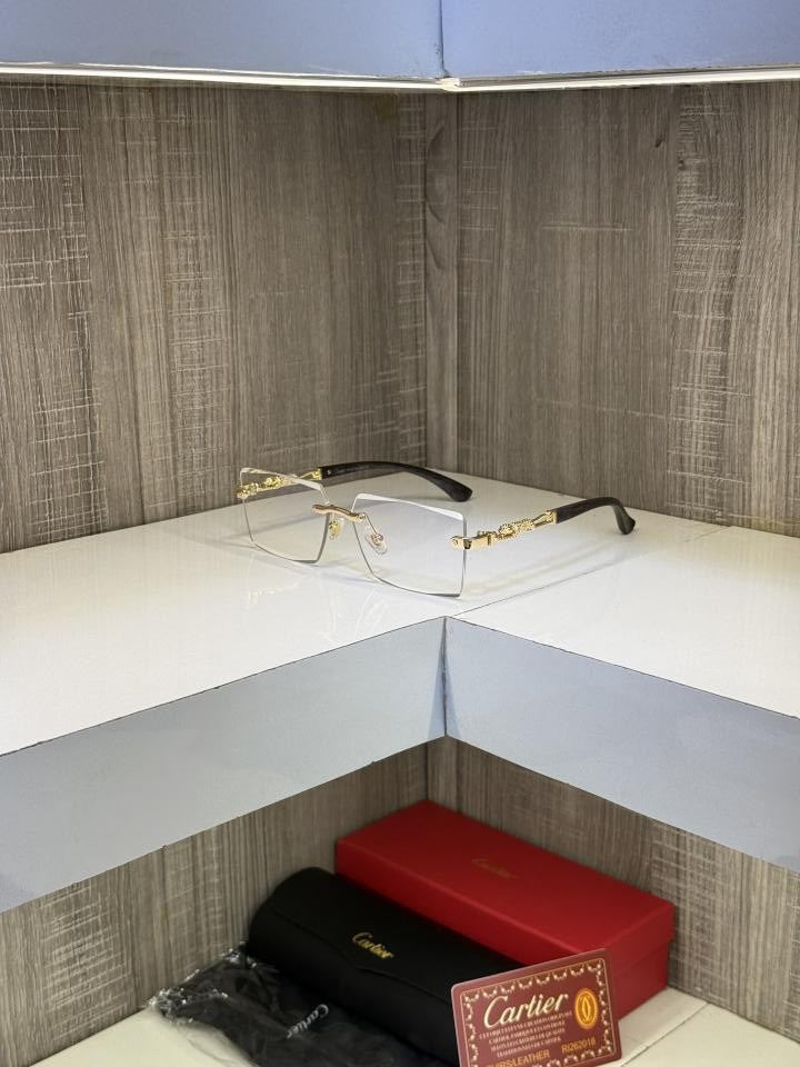 Cartie r 3077 Frameless Wooden stick sunglass