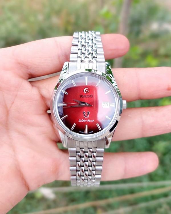 RAD O CAPTAIN COOK GOLDEN HORSE AUTOMATIC SILVER RED 623