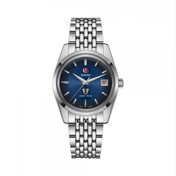 RAD O CAPTAIN COOK GOLDEN HORSE AUTOMATIC SILVER BLUE 624