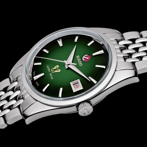 RAD O CAPTAIN COOK GOLDEN HORSE AUTOMATIC SILVER GREEN 625