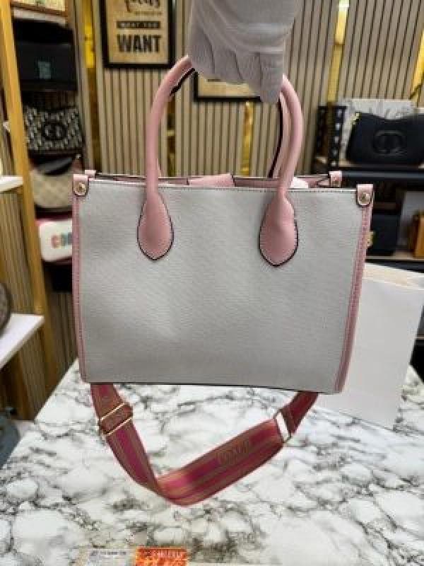 Coac_h Signature_Canvas_Shoulder_Bag_Tote_With_CarryBag_(V-676399)_(Pink)