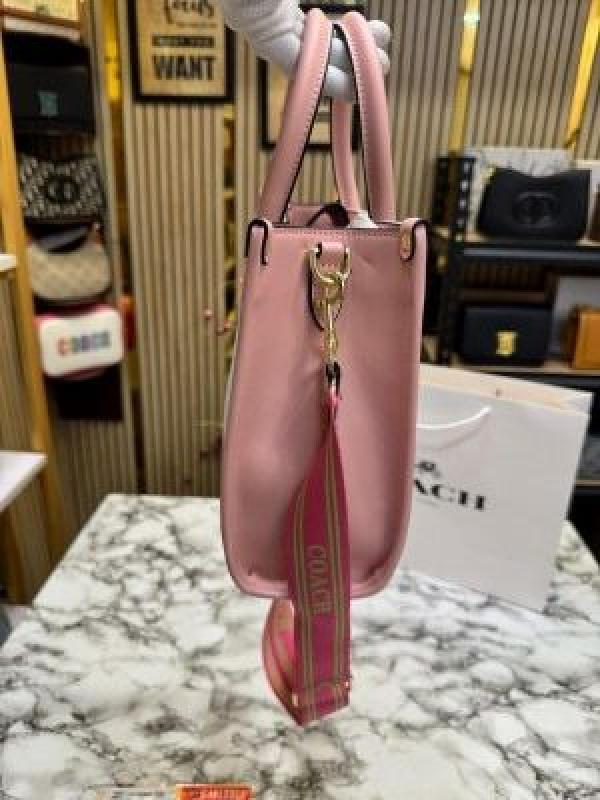 Coac_h Signature_Canvas_Shoulder_Bag_Tote_With_CarryBag_(V-676399)_(Pink)