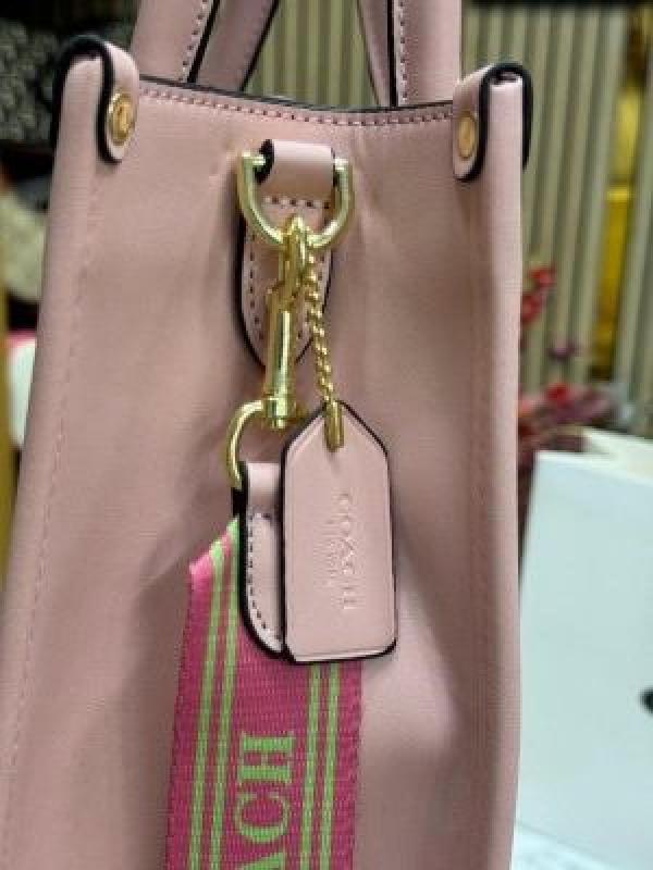Coac_h Signature_Canvas_Shoulder_Bag_Tote_With_CarryBag_(V-676399)_(Pink)