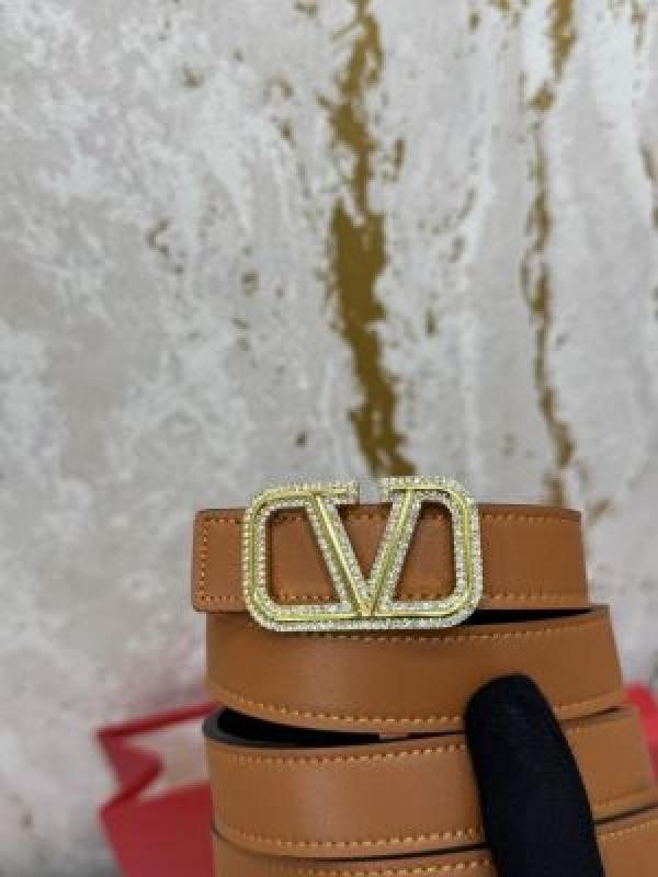 Valentin_o Garavani V-Shaped Premium Ladies Belt With Box Dust Bag Includes CarryBag (V44)