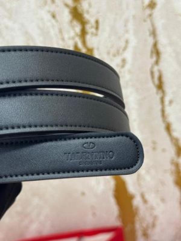 Valentin_o Garavani V-Shaped Premium Belt With Box Dust Bag Includes CarryBag (V43-Black)
