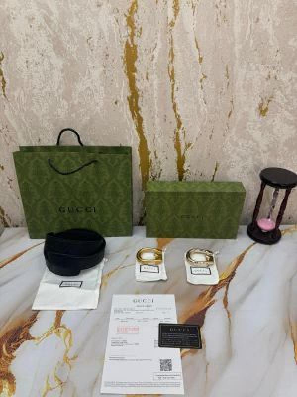 GucciPremium Belt Combo With Box And Dust Bag Including CarryBag (G06-Black)