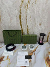 GUCC_I GG PRINT PREMIUM QUALITY BELT COMBO WITH OG BOX DUST BAG CARRY BAG G02