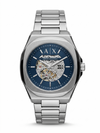 Armaann_i Exchange Ax2418 Hampton Automatic Silver Bluen