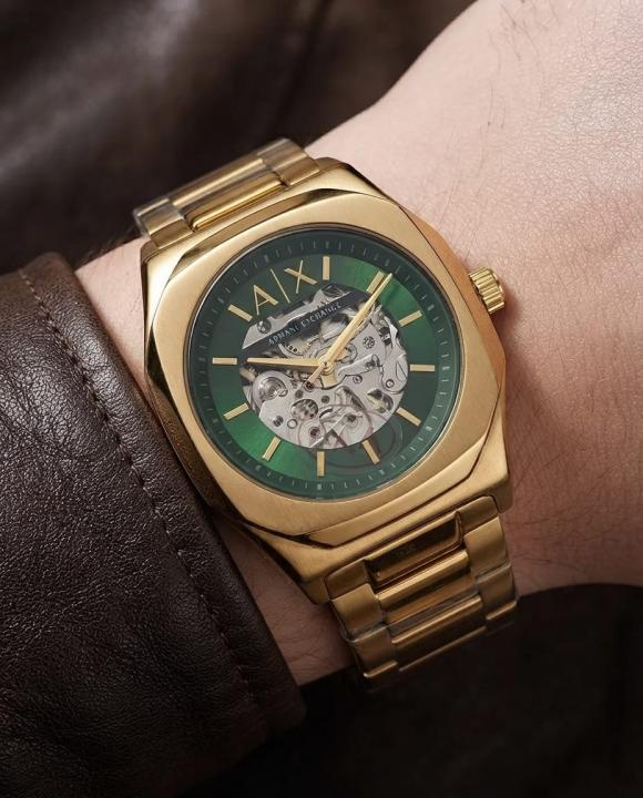 Armann_i Exchange Ax2418 Hampton Automatic gold green