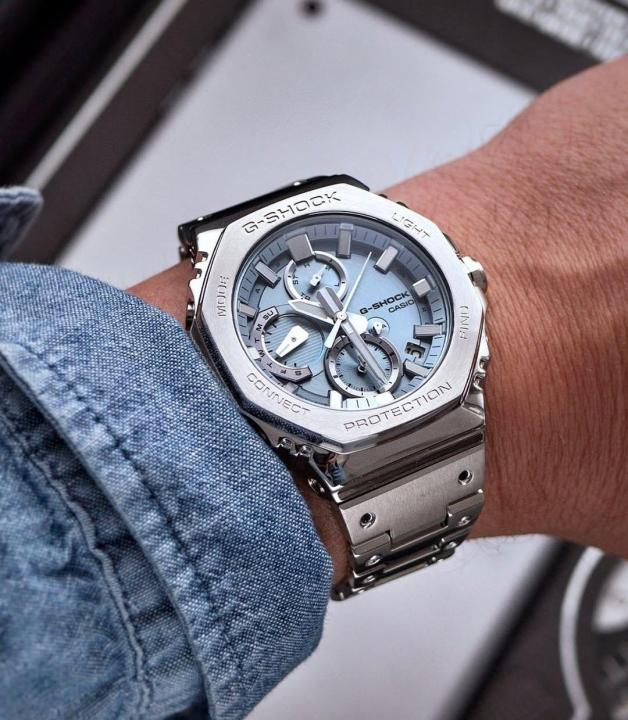 Casi o gshock gmc-b2100  silver blue 632