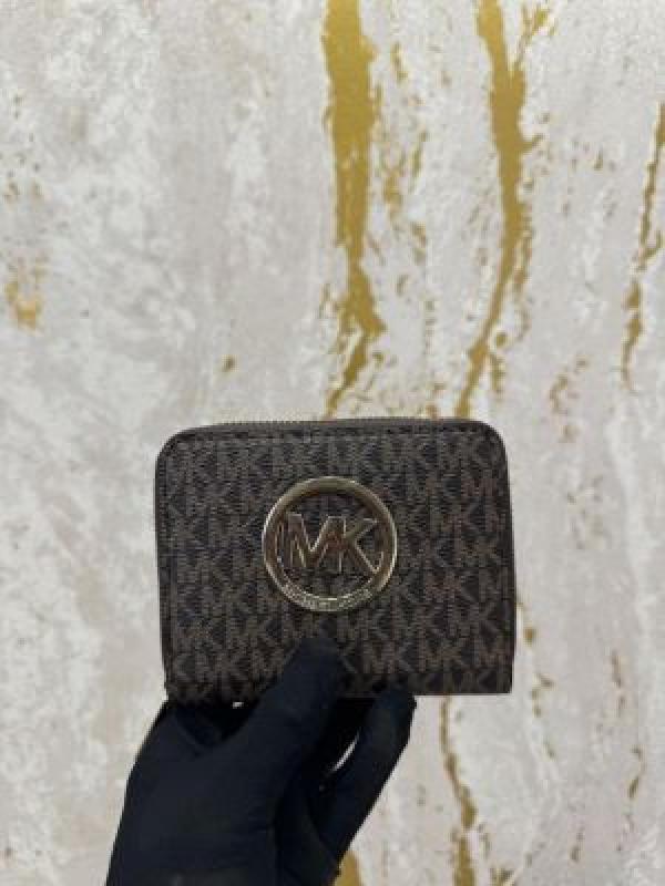 Michae.l_Kors MK Printed Logo Zipper Wallet With Box (60067)