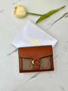 Coac_h Signature C-Lock Tri-fold Wallet (Brown) (AAAD701)