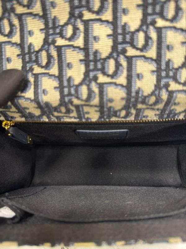 Christian Dio_r Montaign Oblique Shoulder Bag With Double Og Box And Dust Bag (V06757-Blue)