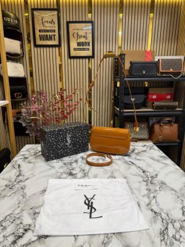 (Ysl) Yves Saint Laurent Le Hobo Shoulder Bag With Box And Dust Bag (V-2428-1) (Brown)