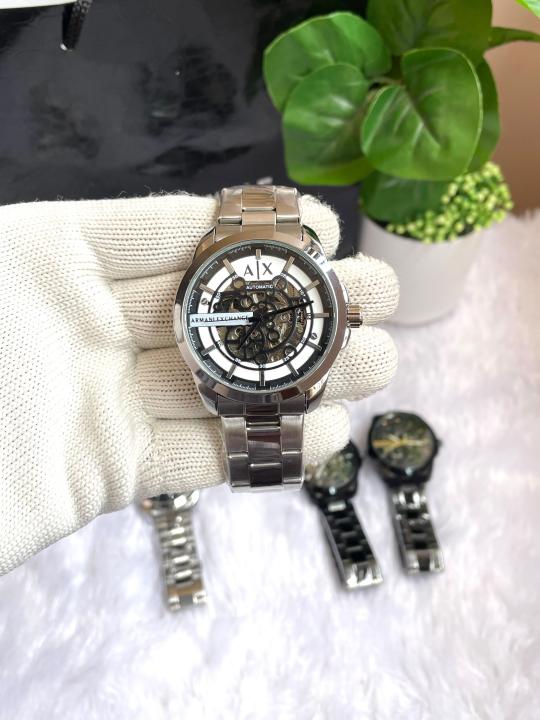 ARMA I EXCHANGE  HAMPTON AUTOMATIC SILVER WHITE AT455