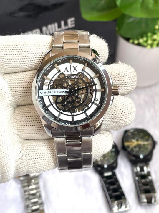 ARMA I EXCHANGE  HAMPTON AUTOMATIC SILVER WHITE AT455