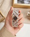 Swarovsk Curiosa Rose Black Watch For Her 835