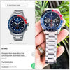 Seik_o Chronograph Silver Bkue