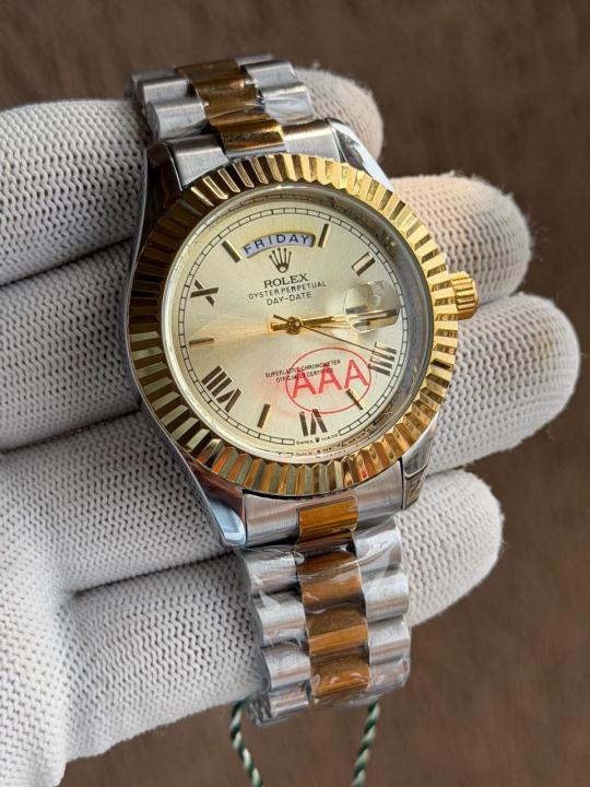ROLEEX DAYDATE GOLD TWOTONE GOLD DIAL AT299