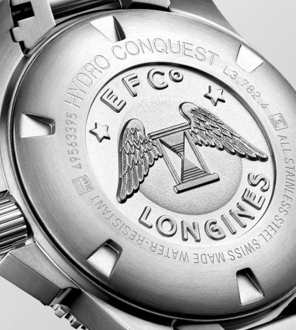 Longine Hydro conquest AUTO SILVER GREEN HVY 37
