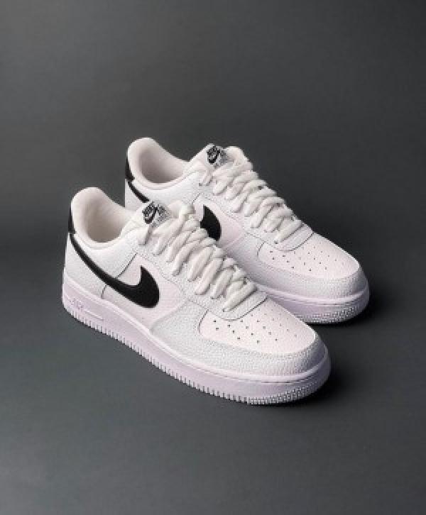 Airforce 1 low white black swoosh 439