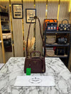Prad Saffiano Galleria Handbag With Dust Bag (Burgundy)