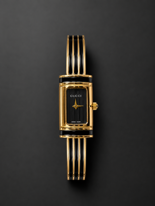 Gucc ci bamboo analog ladies black 702