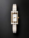 Gucc ci bamboo analog ladies white 703