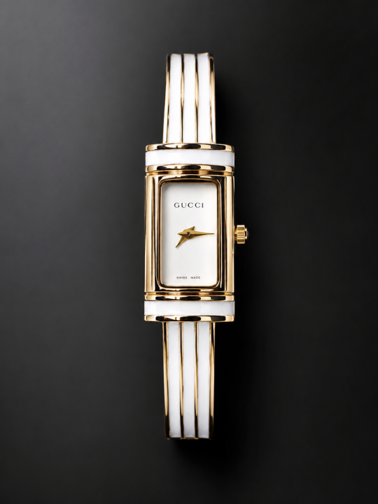 Gucc ci bamboo analog ladies white 703