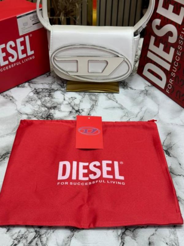 Diese 1dr shoulder bag premium quality with box and dust bag including carry bag (white)
