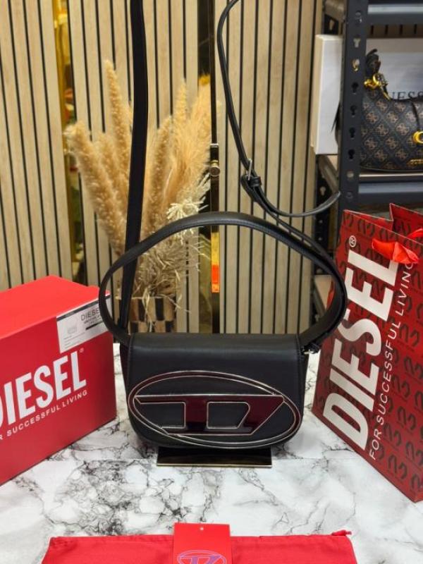 Diese 1dr shoulder bag premium quality with box and dust bag including carry bag (black)
